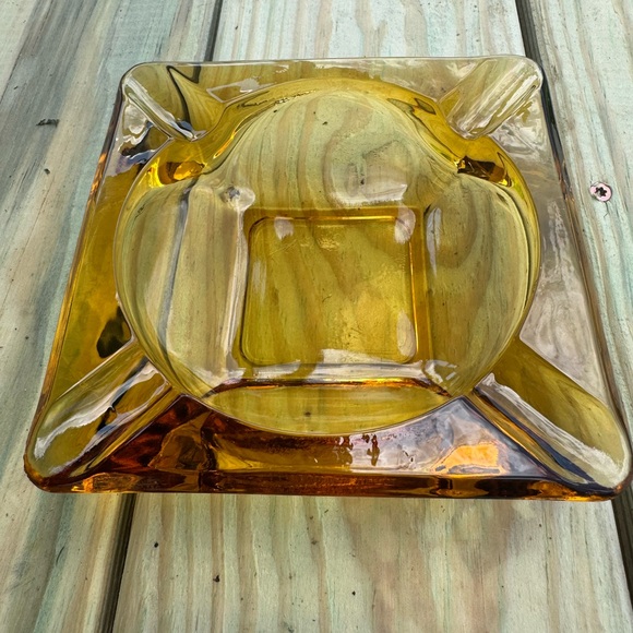 Other - Vintage Amber Glass Dish